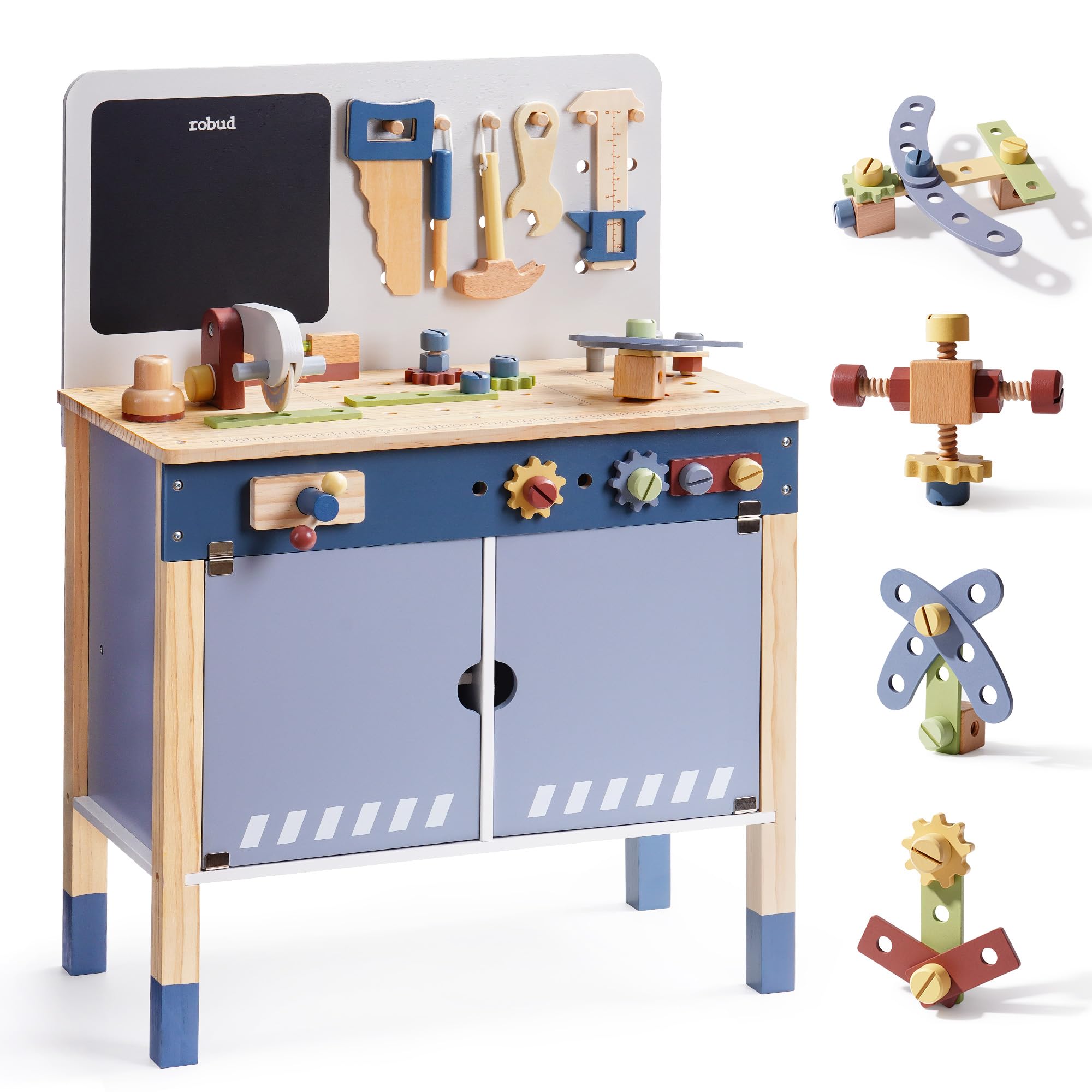 ROBUD Wooden Toy Workbench Pre - Gardening Tools Unique 评论和价格