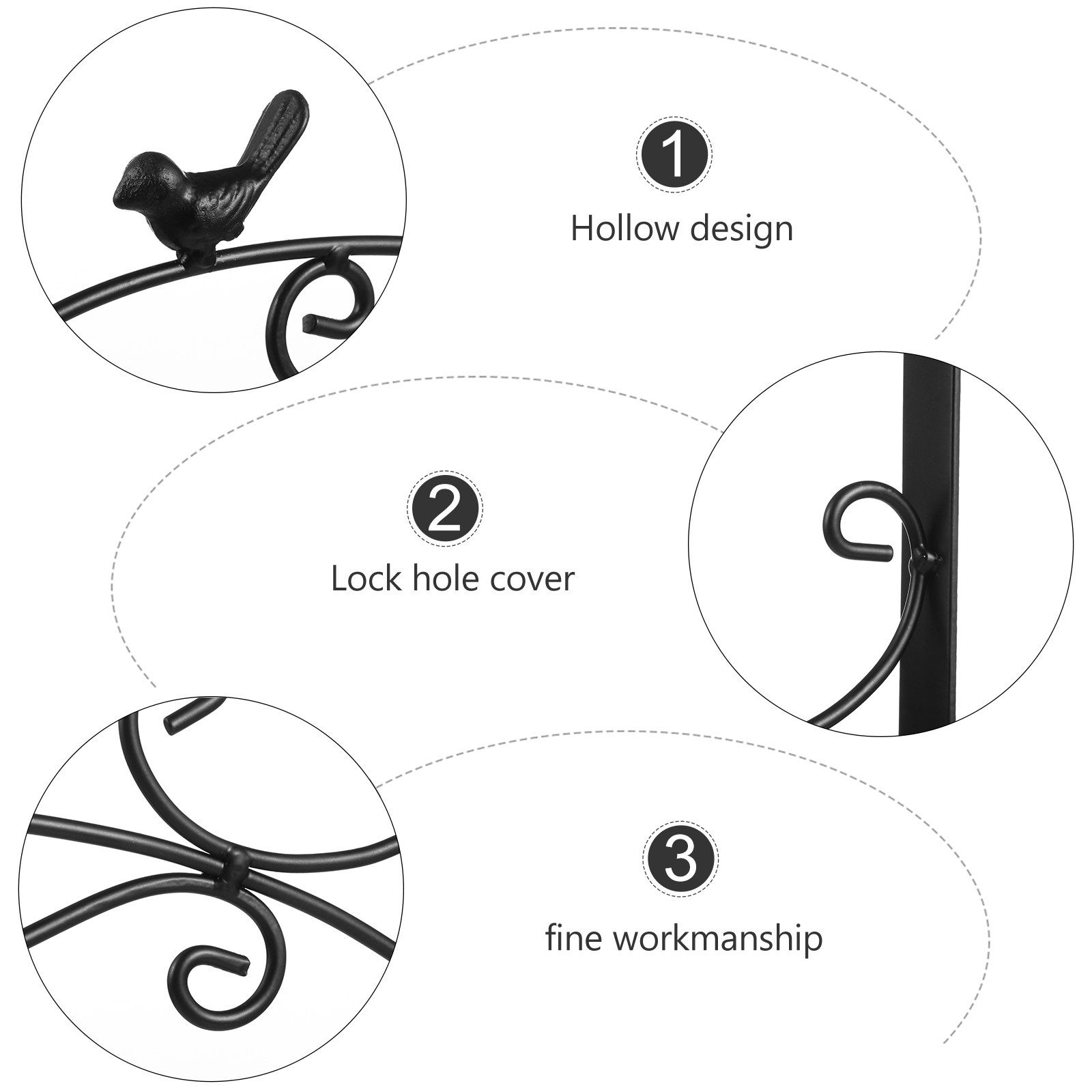 Rustic Iron Wall Hook for Hang - Hanging Planter Basket 评论和价格