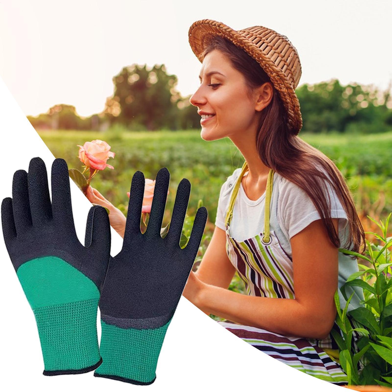 1Pair of Gardening Gloves Rubb - Gardening Tools Gloves 评论和价格