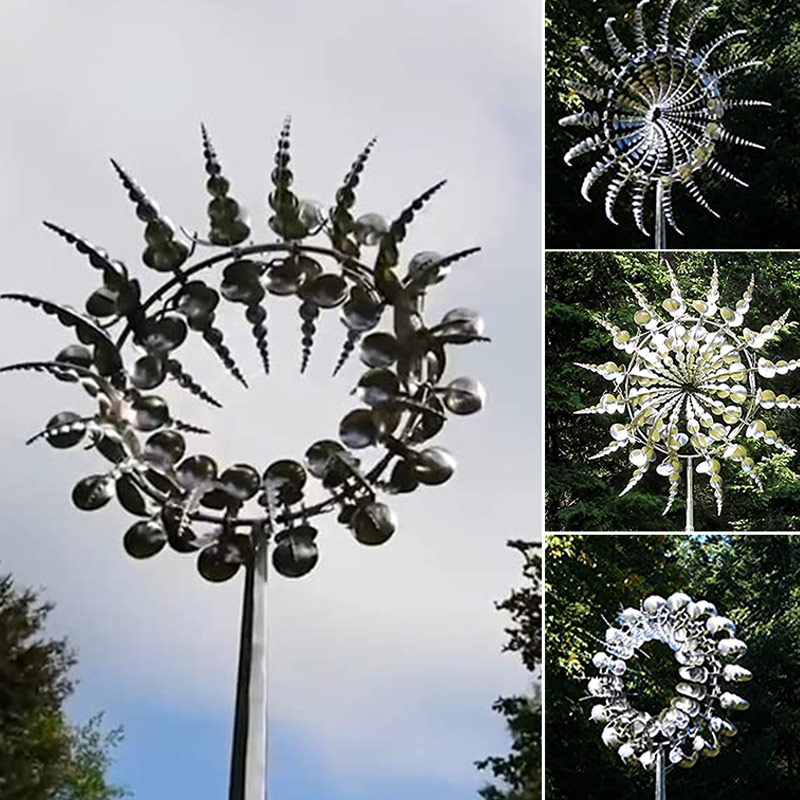 Metal Windmill Outdoor Wind Sp - Gardening Tools Unique 评论和价格