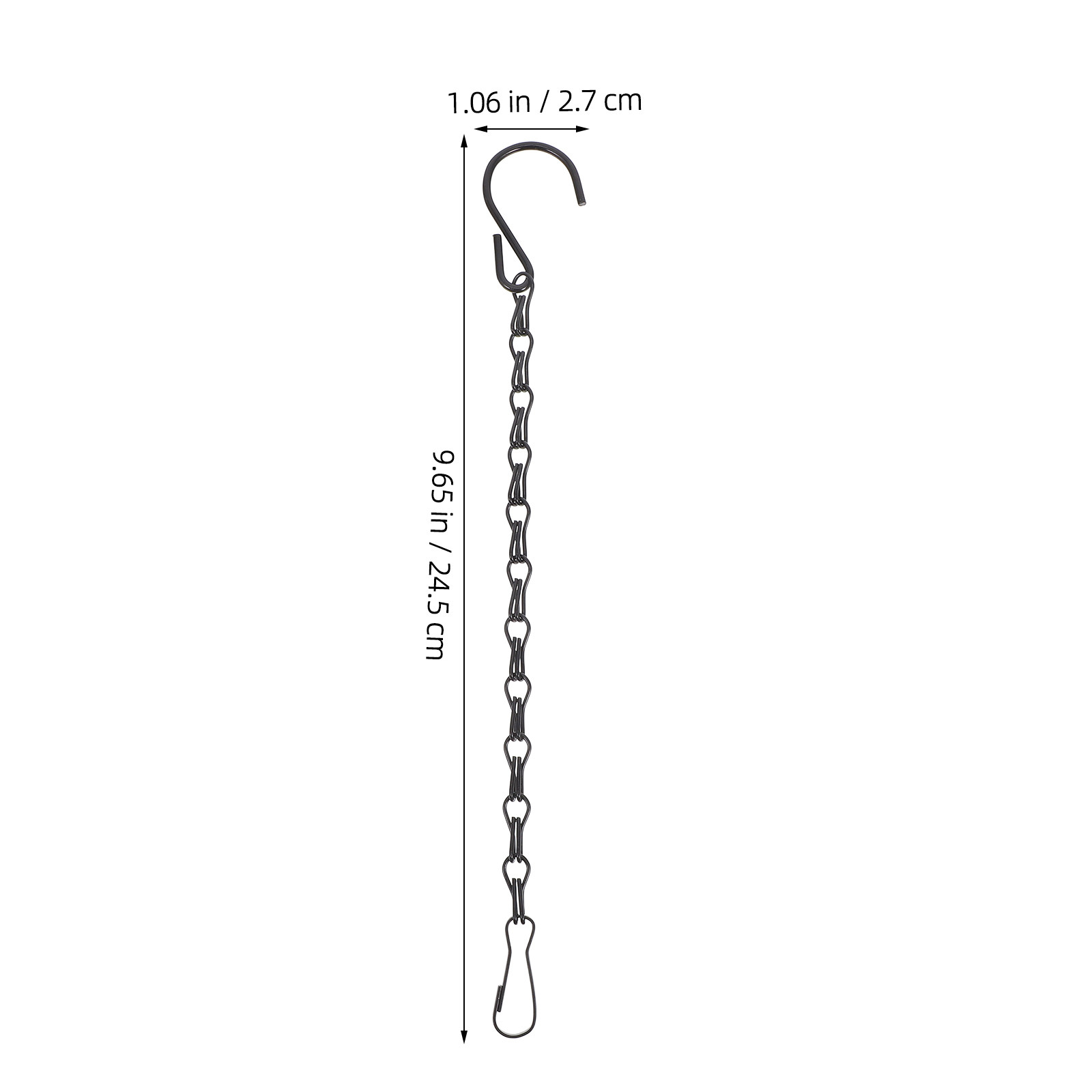 5Pcs Black Double Hook Chain H - Hanging Planter Basket 评论和价格
