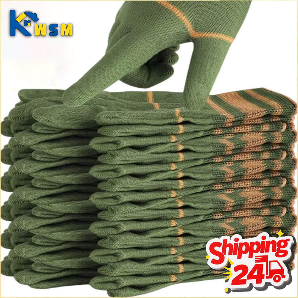 12-48Pairs Breathable Abrasion - Gardening Tools Gloves 评论和价格