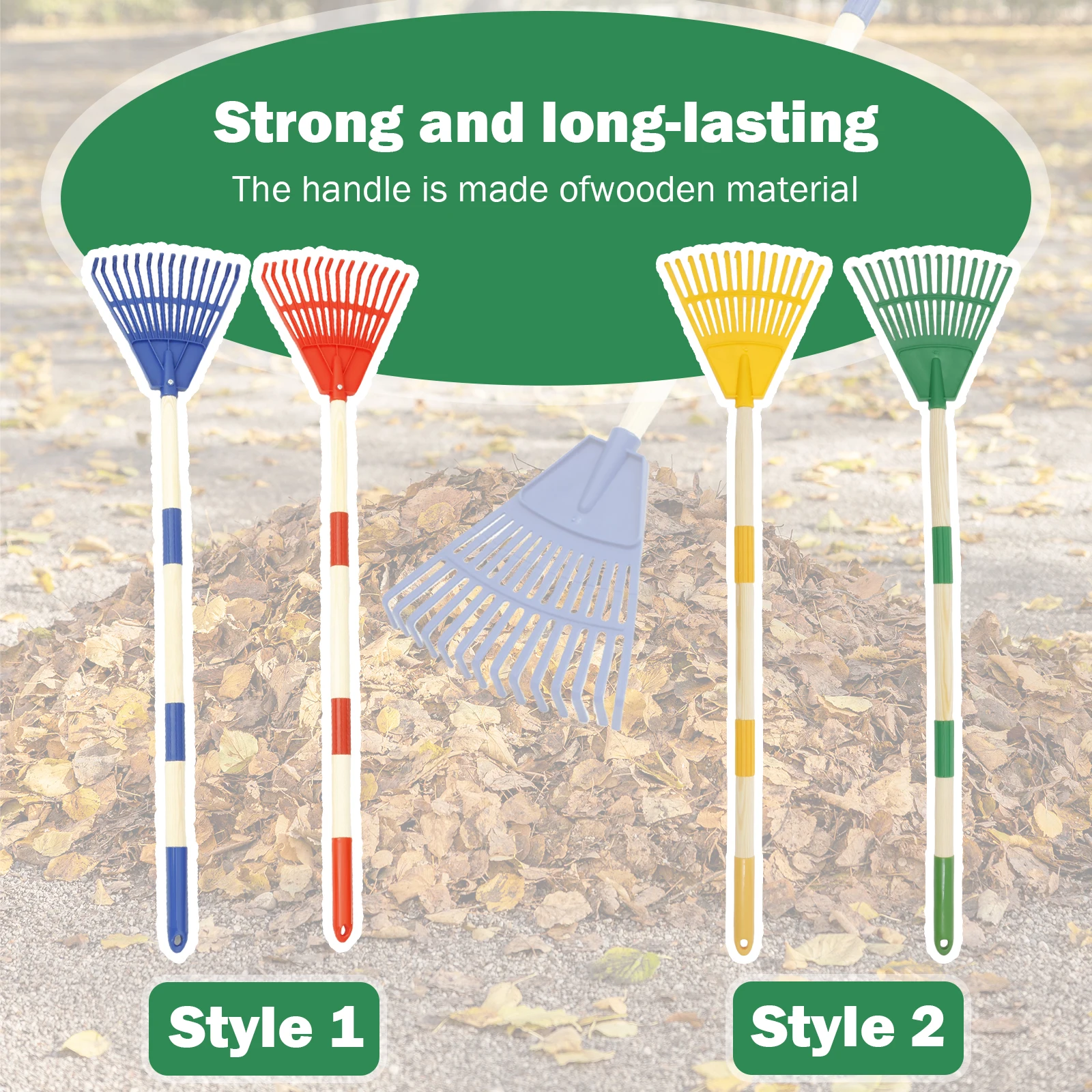 2Pcs Kids Leaf Rake Adjustable - Gardening Tools For 10 Year Olds 评论和价格