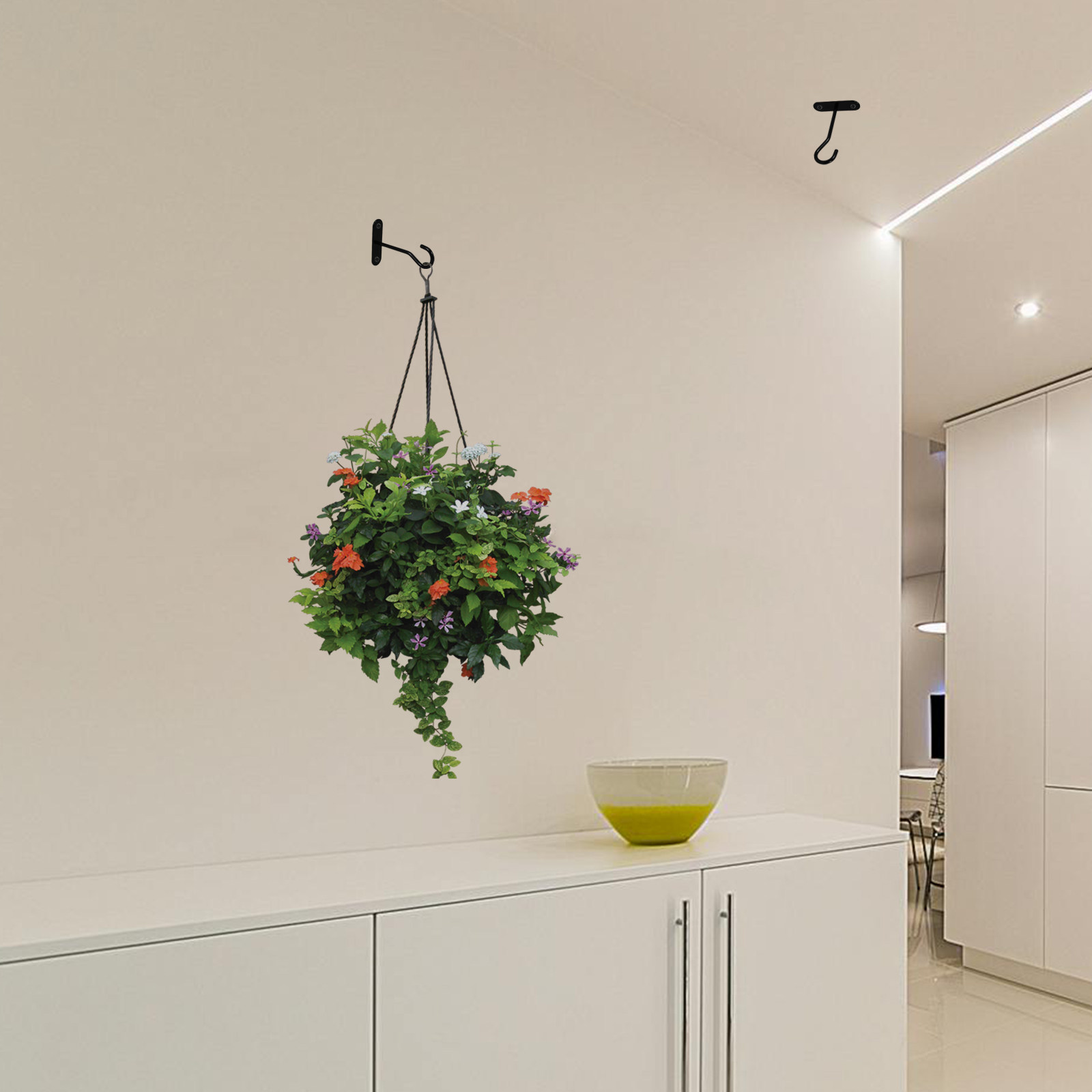 2Sets Ceiling Hooks for Hangin - Hanging Planter Basket 评论和价格