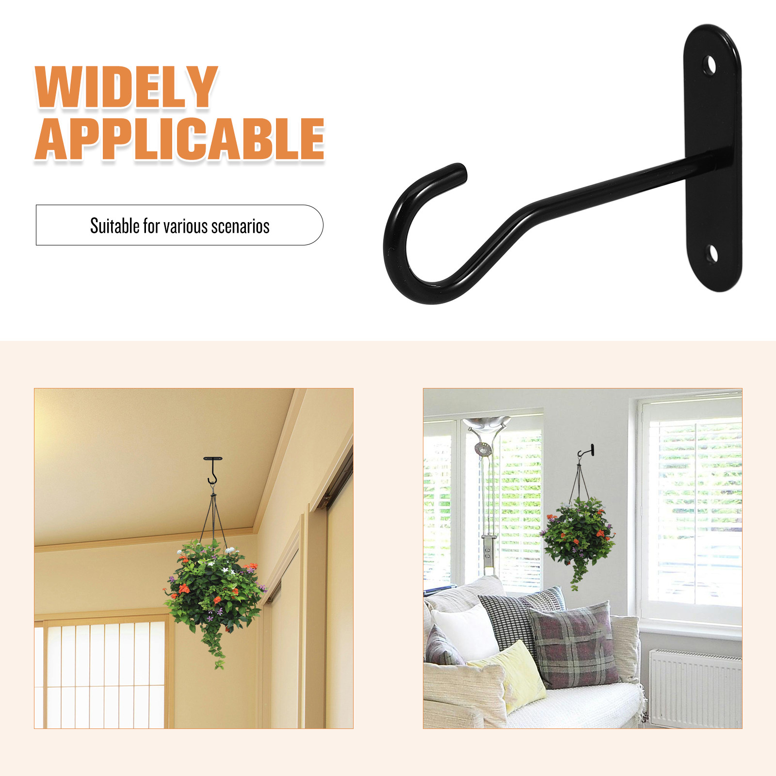2Sets Ceiling Hooks for Hangin - Hanging Planter Basket 评论和价格