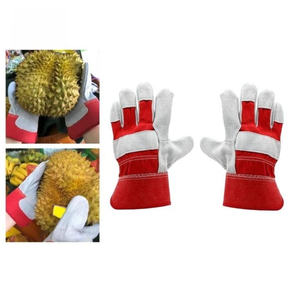 Cowhide Leather Gardening Glov - Gardening Tools Gloves 评论和价格