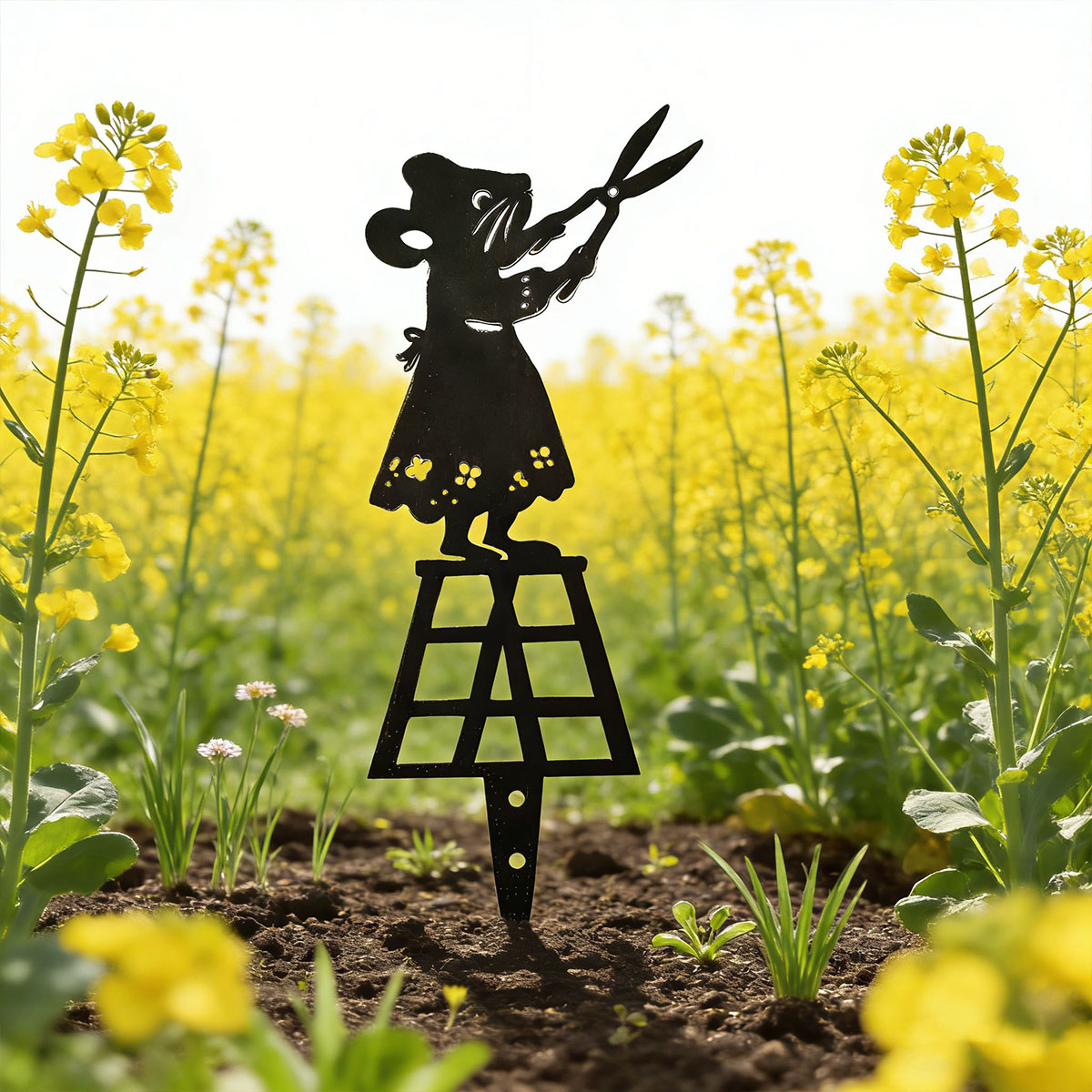 Black Silhouette Line Metal Ga - Gardening Tools Hand 评论和价格