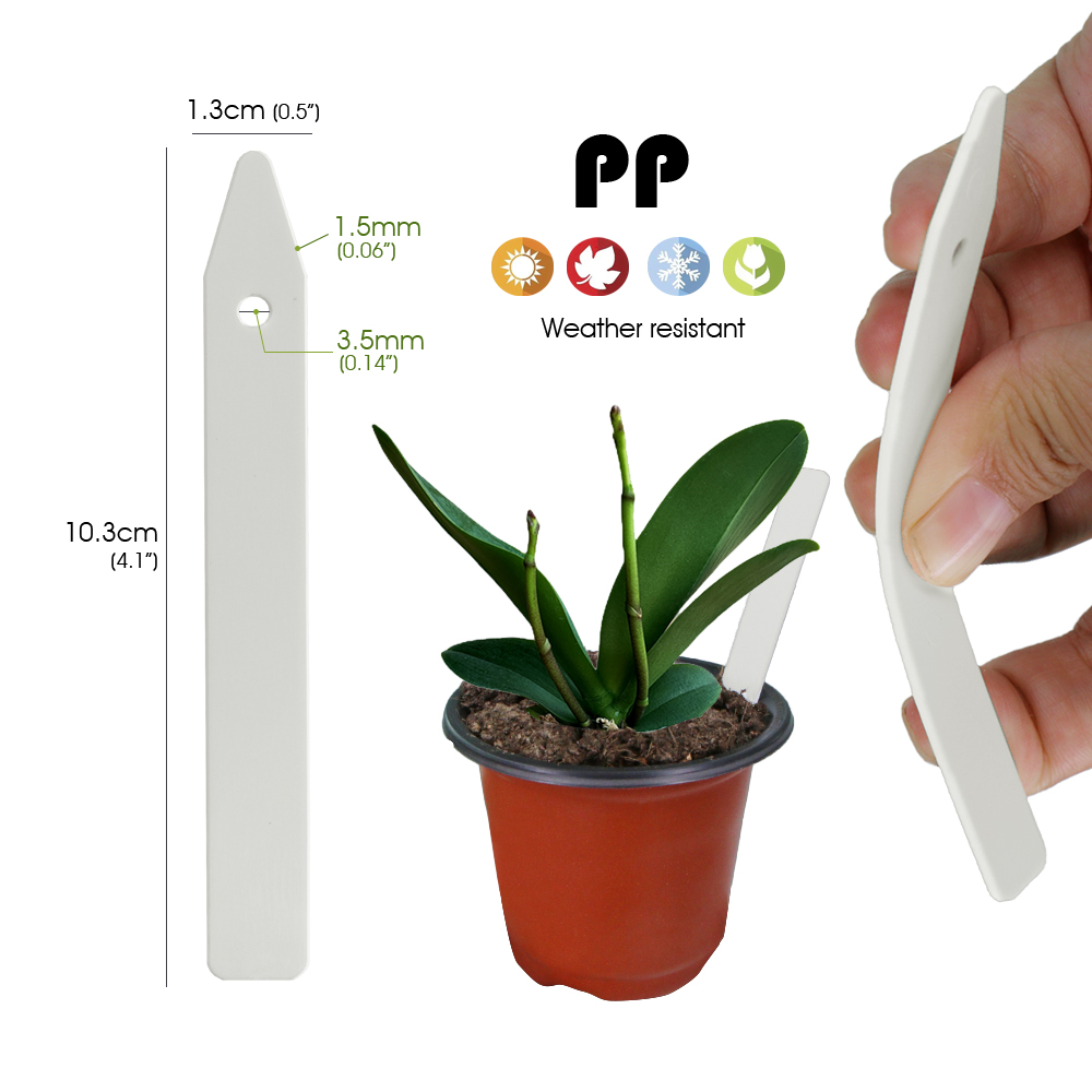 N314 PP Plant Label 10.3cm wit - Garden Label Marker 评论和价格